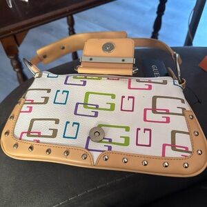 Guess Multicolor Logo Shoulder Bag